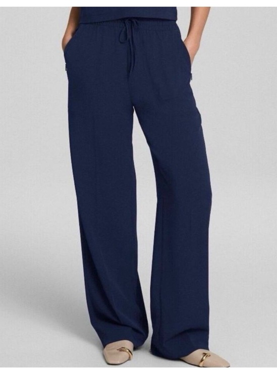SPANX Pants - Spanx Travel Gab Wide Leg Pants Timeless Navy Blue 1X NWT